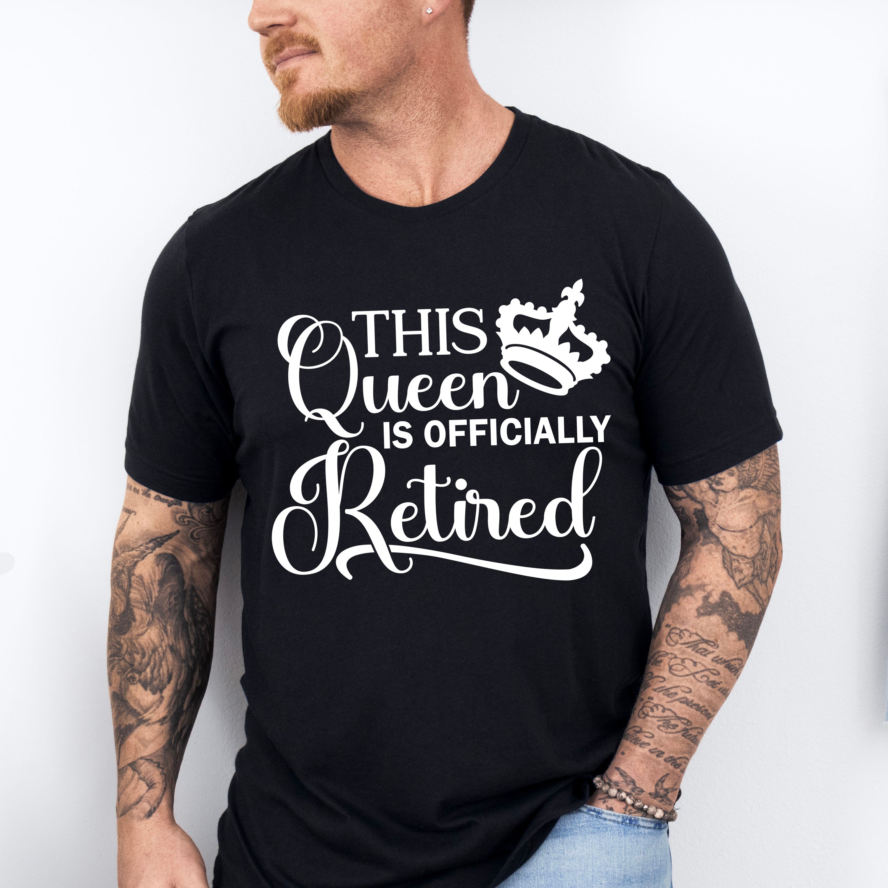This Queen Is Officially Retired - Retirement Unisex Crewneck T-Shirt Sweatshirt Hoodie
