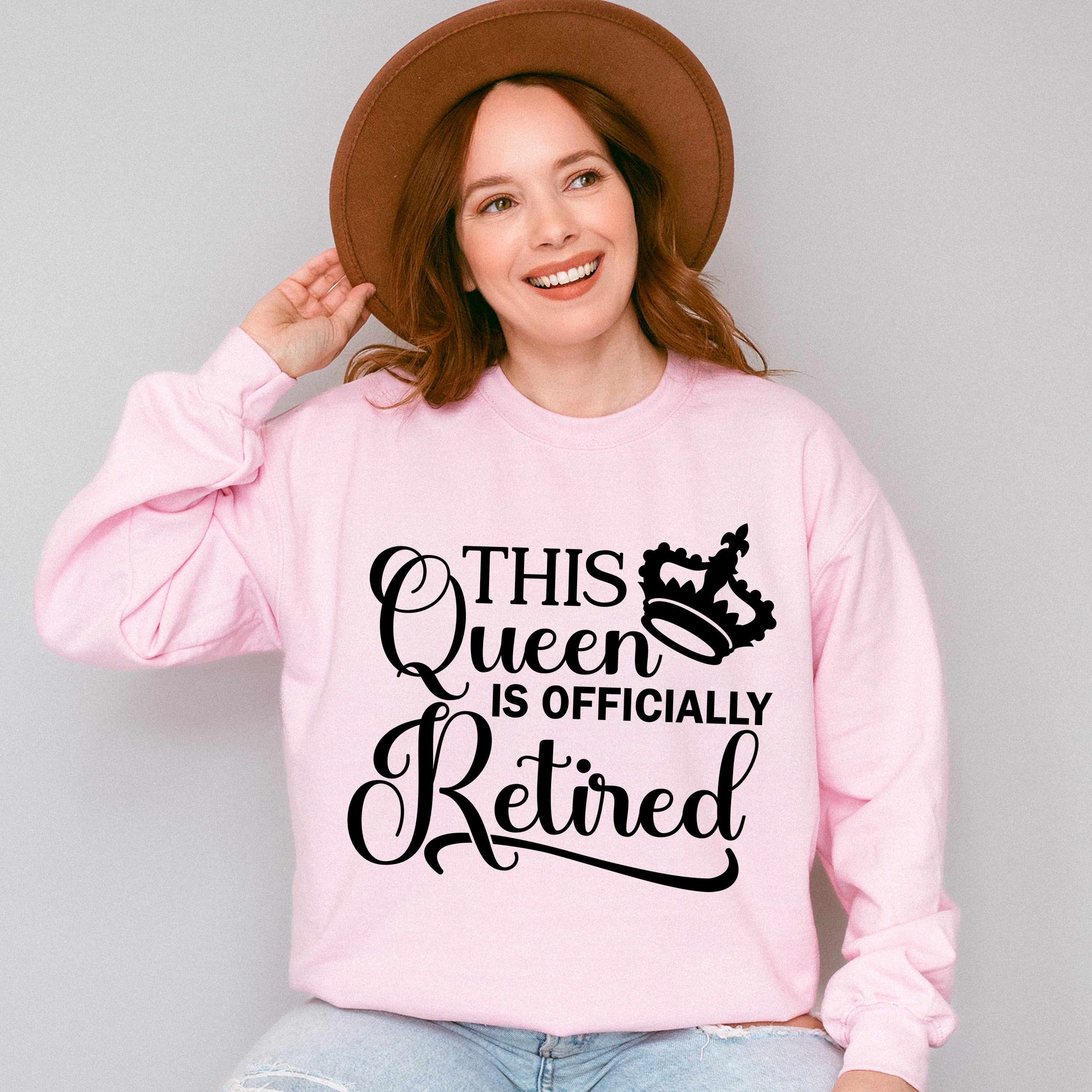 This Queen Is Officially Retired - Retirement Unisex Crewneck T-Shirt Sweatshirt Hoodie