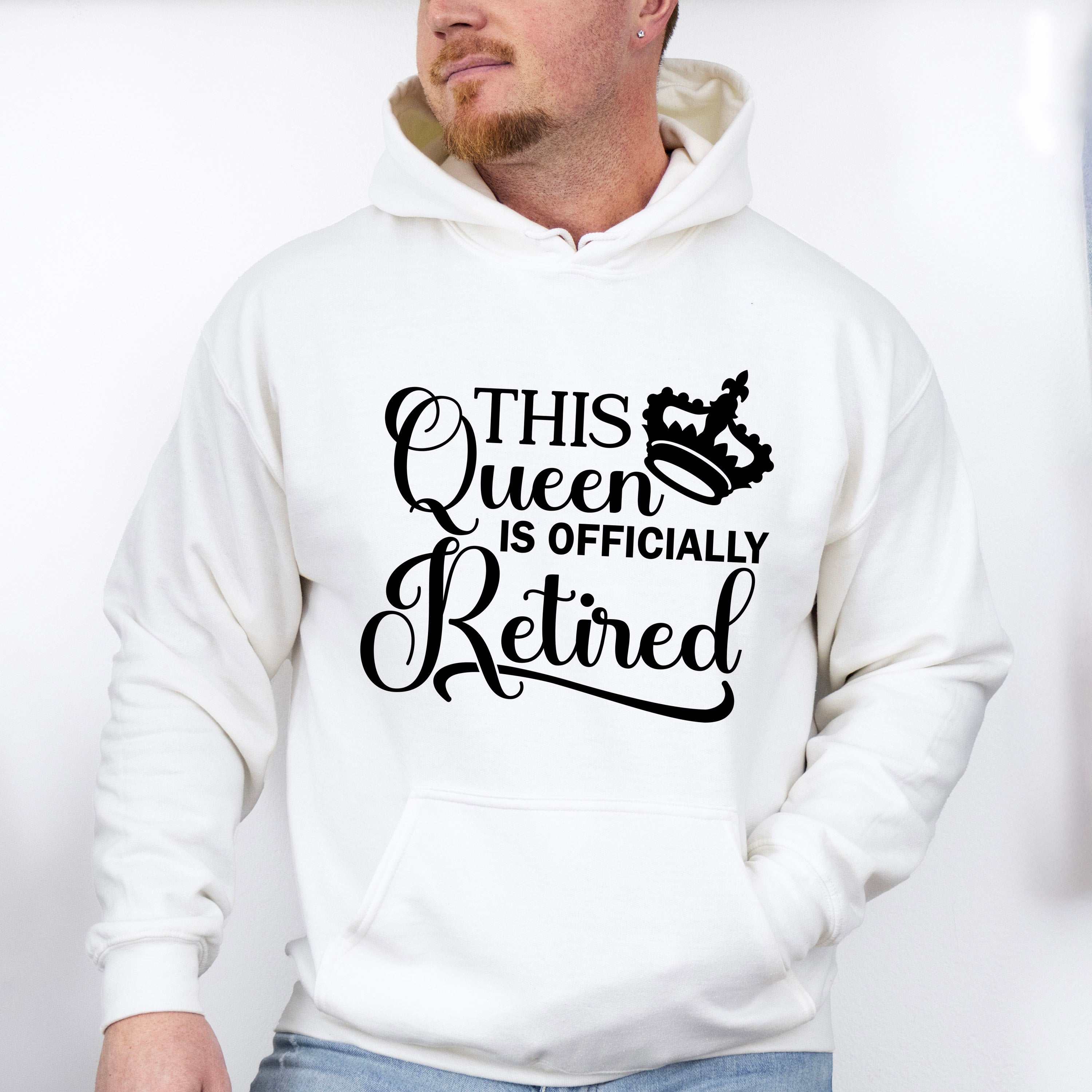 This Queen Is Officially Retired - Retirement Unisex Crewneck T-Shirt Sweatshirt Hoodie