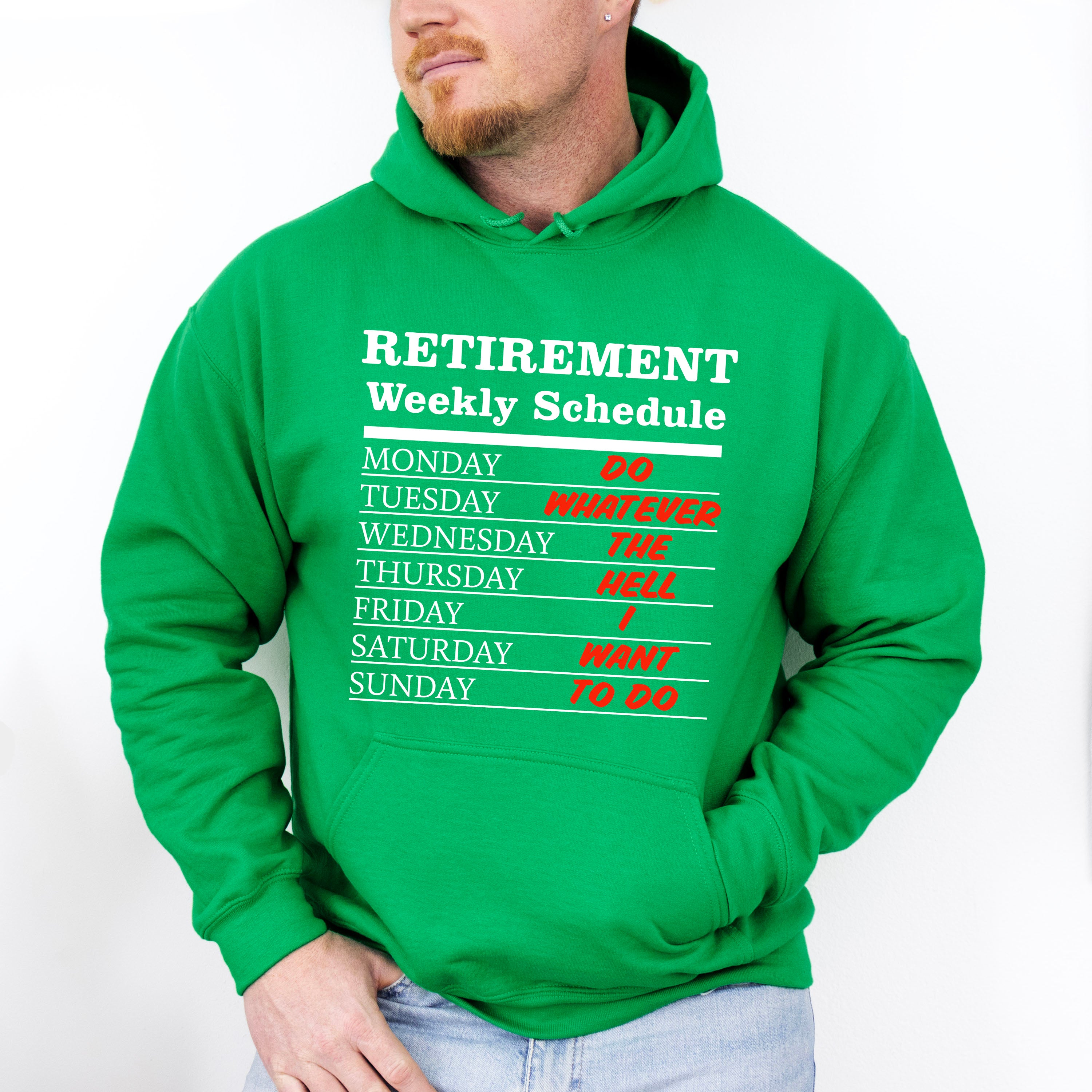 Retirement Weekly Schedule - Retirement Unisex Crewneck T-Shirt Sweatshirt Hoodie