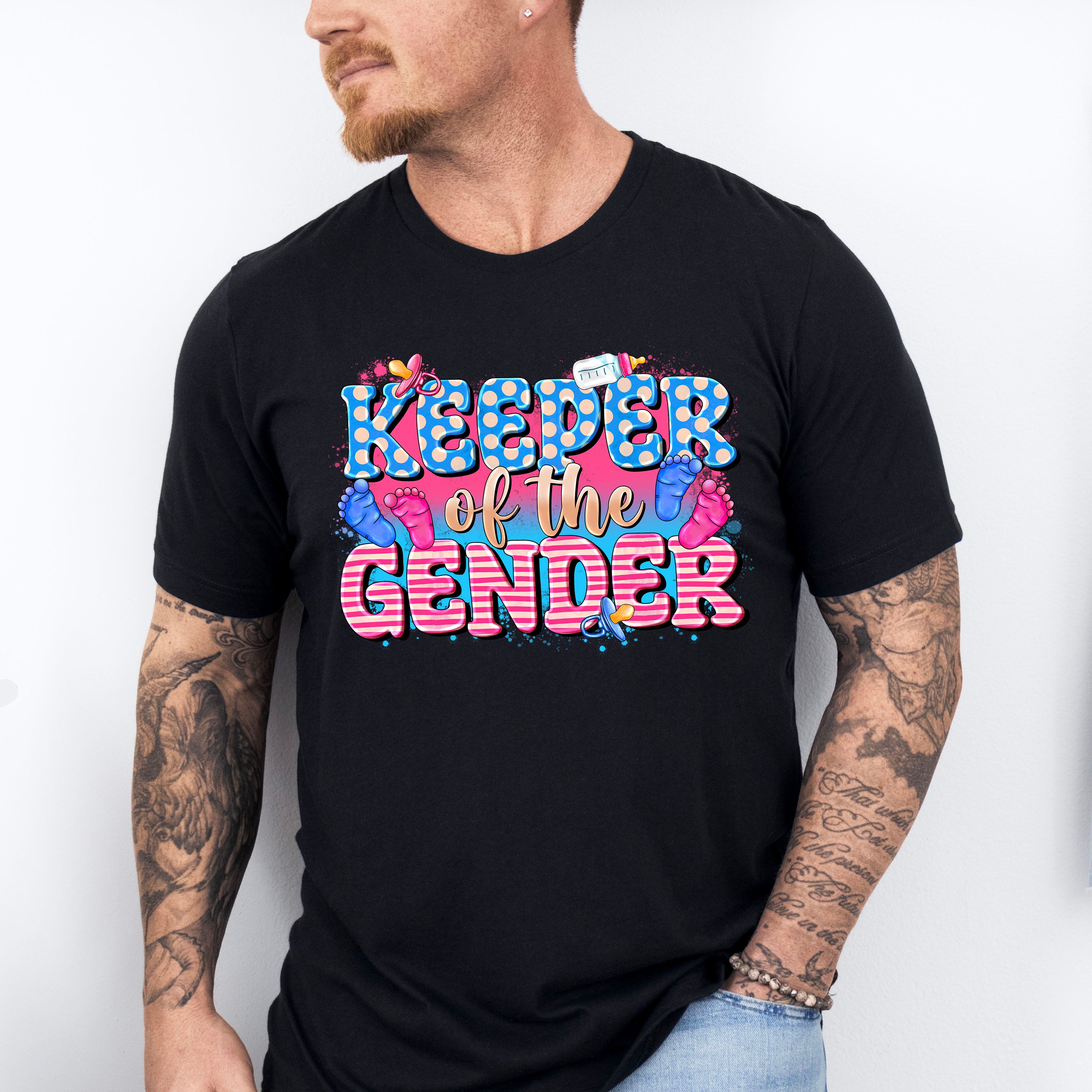 Keeper Of The Gender - Gender Reveal Unisex Crewneck T-Shirt Sweatshirt Hoodie