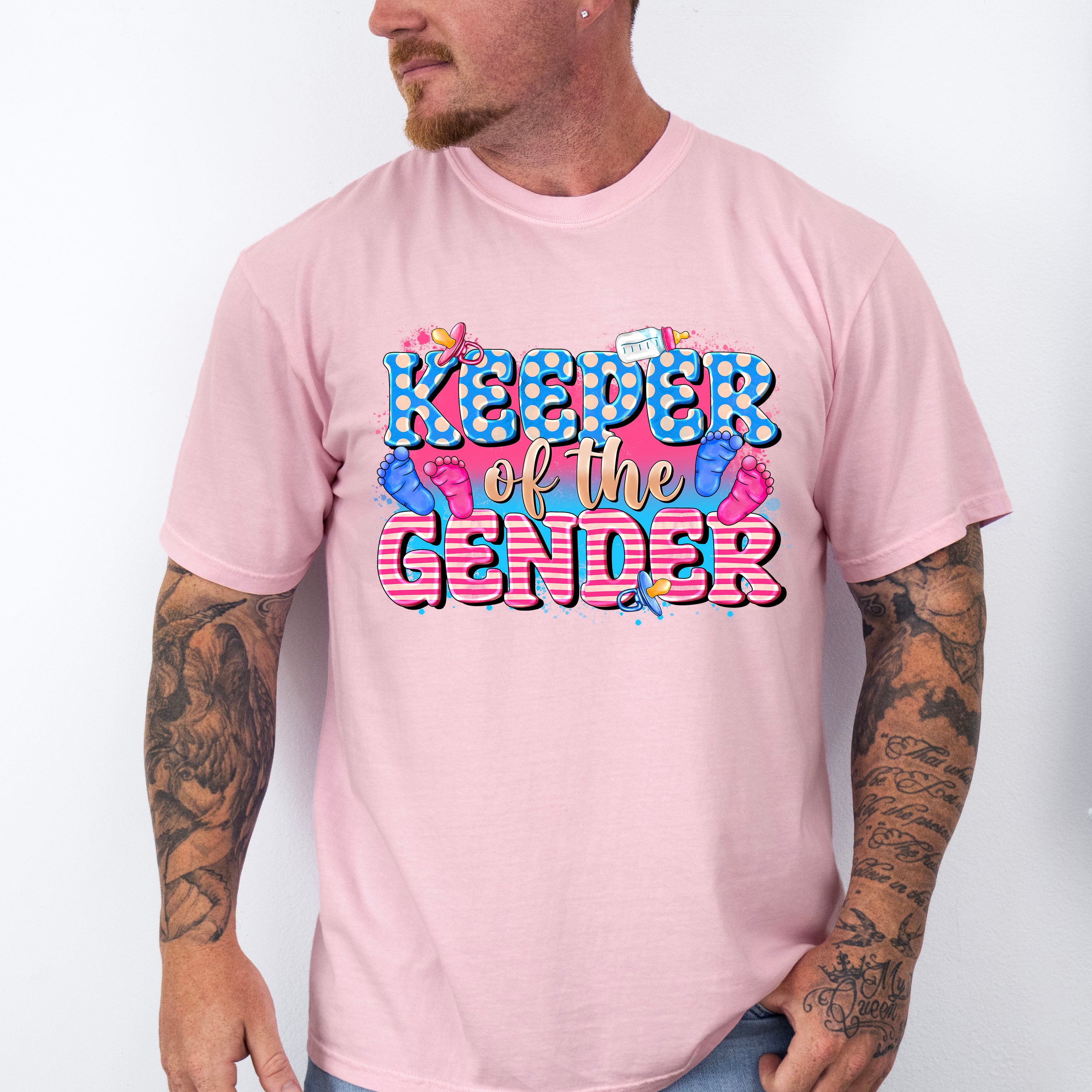 Keeper Of The Gender - Gender Reveal Unisex Crewneck T-Shirt Sweatshirt Hoodie