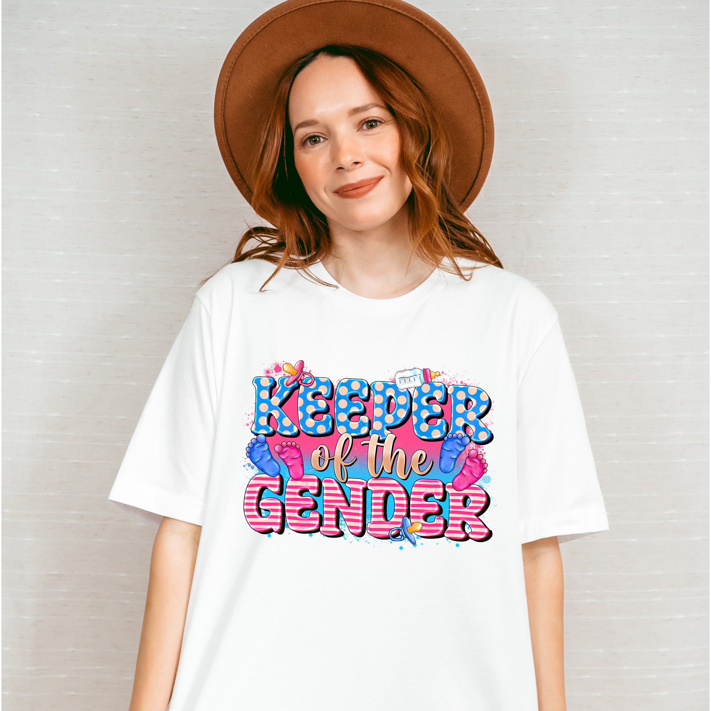 Keeper Of The Gender - Gender Reveal Unisex Crewneck T-Shirt Sweatshirt Hoodie