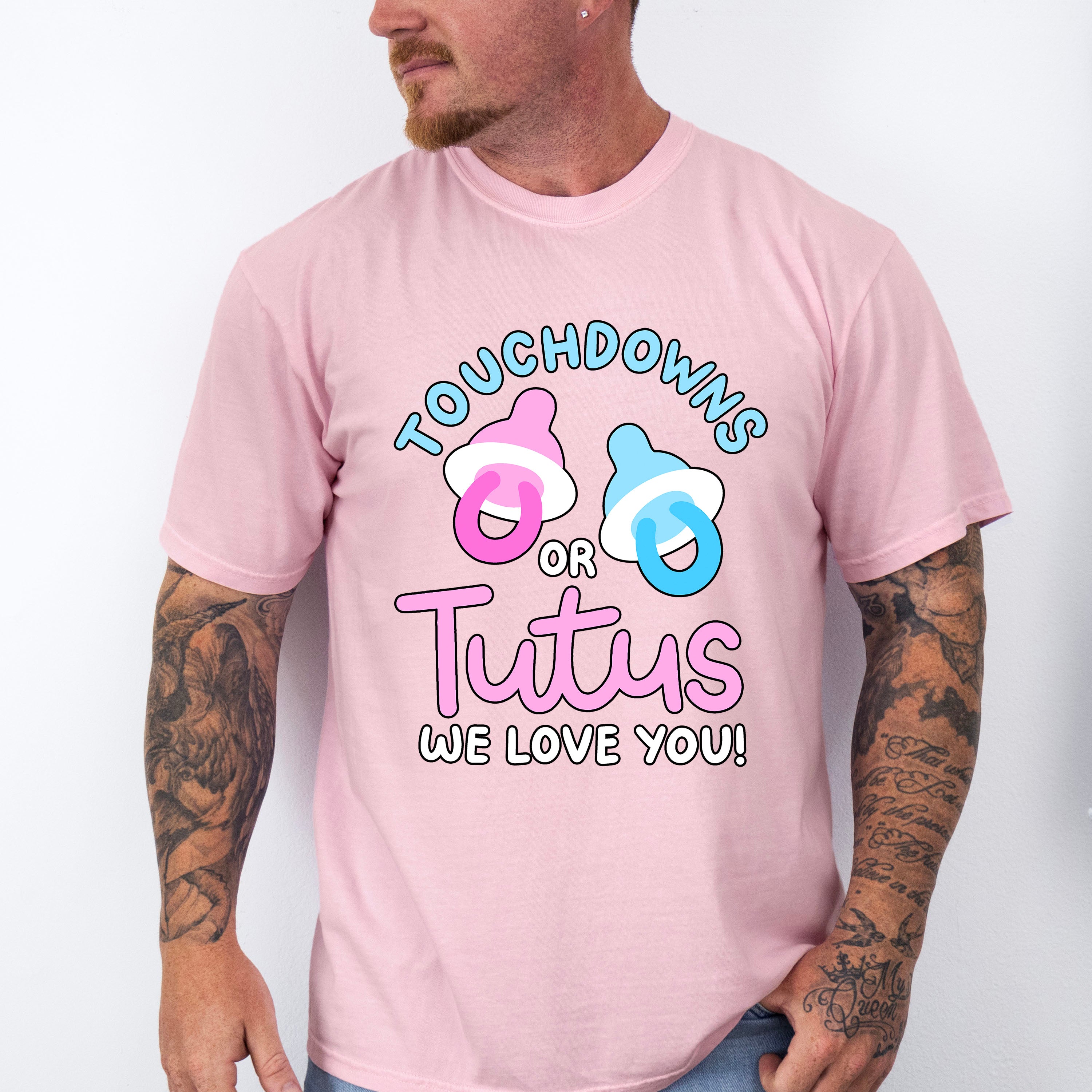 Touchdown Or Tutus - Gender Reveal Unisex Crewneck T-Shirt Sweatshirt Hoodie
