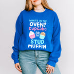 Cupcake Or Stud Muffin - Gender Reveal Unisex Crewneck T-Shirt Sweatshirt Hoodie