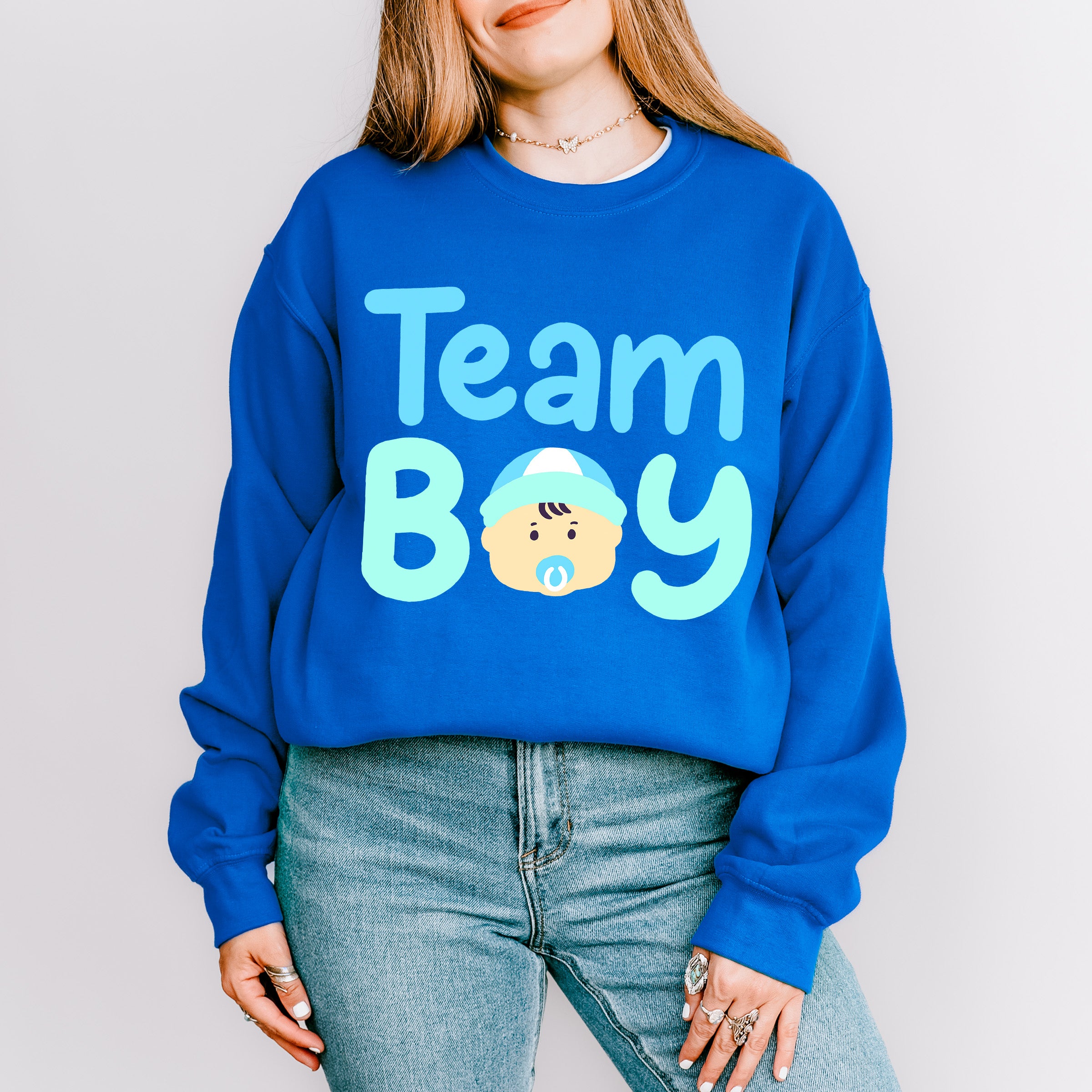 Team Boy - Gender Reveal Unisex Crewneck T-Shirt Sweatshirt Hoodie