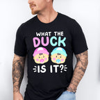 What The Duck Is It - Gender Reveal Unisex Crewneck T-Shirt Sweatshirt Hoodie