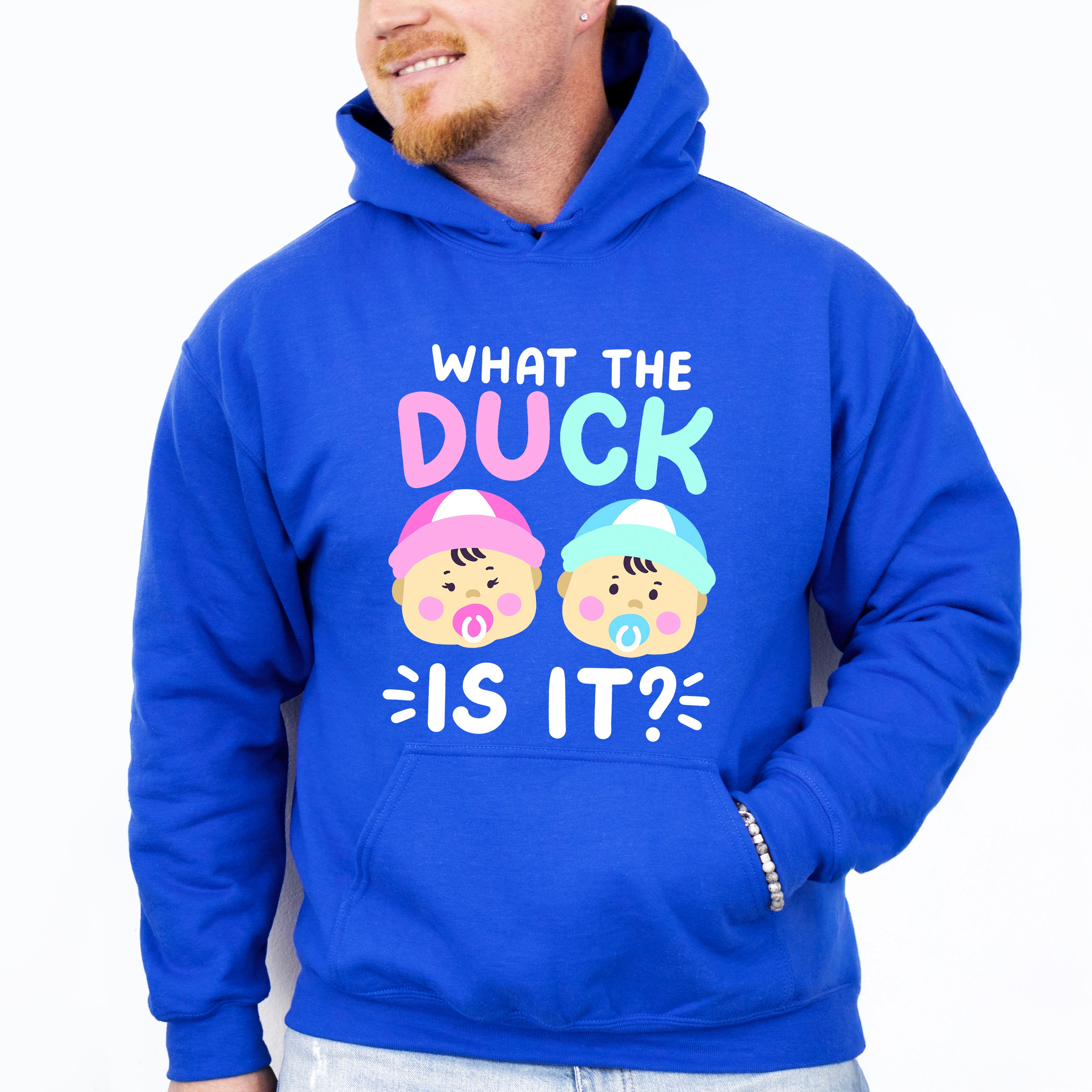 What The Duck Is It - Gender Reveal Unisex Crewneck T-Shirt Sweatshirt Hoodie