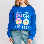 What The Duck Is It - Gender Reveal Unisex Crewneck T-Shirt Sweatshirt Hoodie
