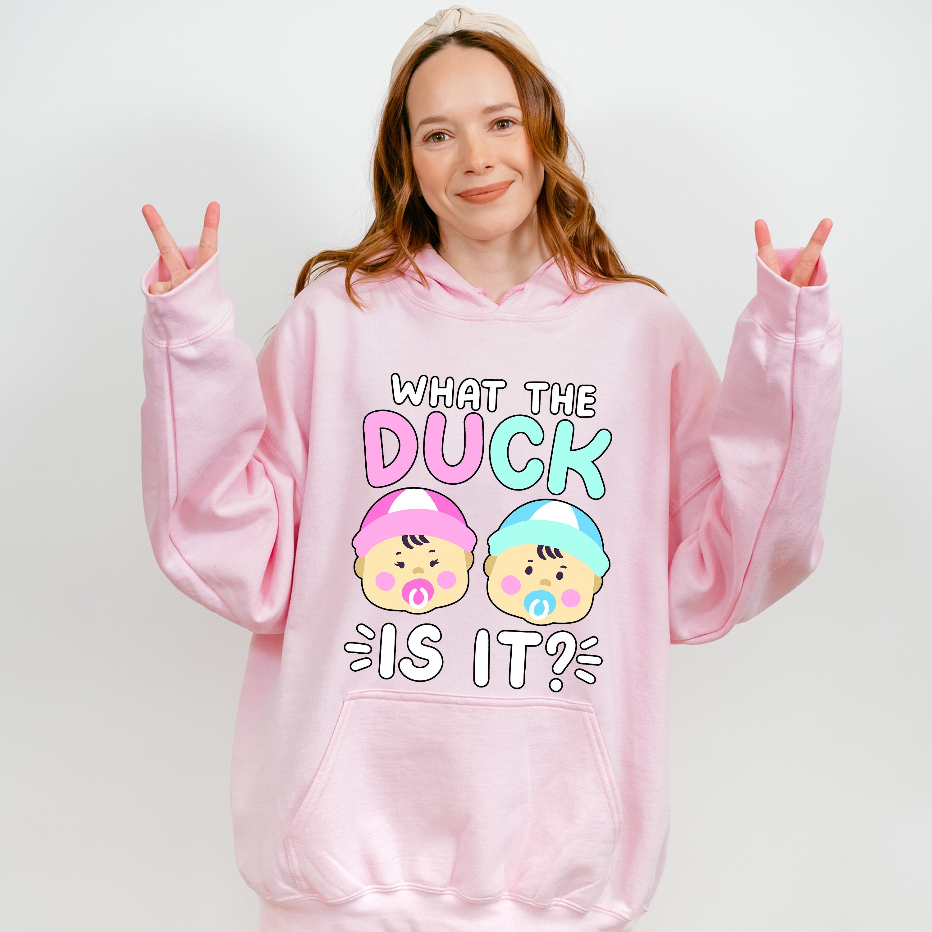 What The Duck Is It - Gender Reveal Unisex Crewneck T-Shirt Sweatshirt Hoodie