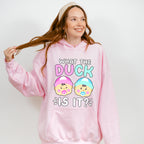 What The Duck Is It - Gender Reveal Unisex Crewneck T-Shirt Sweatshirt Hoodie