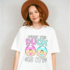 What The Duck Is It - Gender Reveal Unisex Crewneck T-Shirt Sweatshirt Hoodie