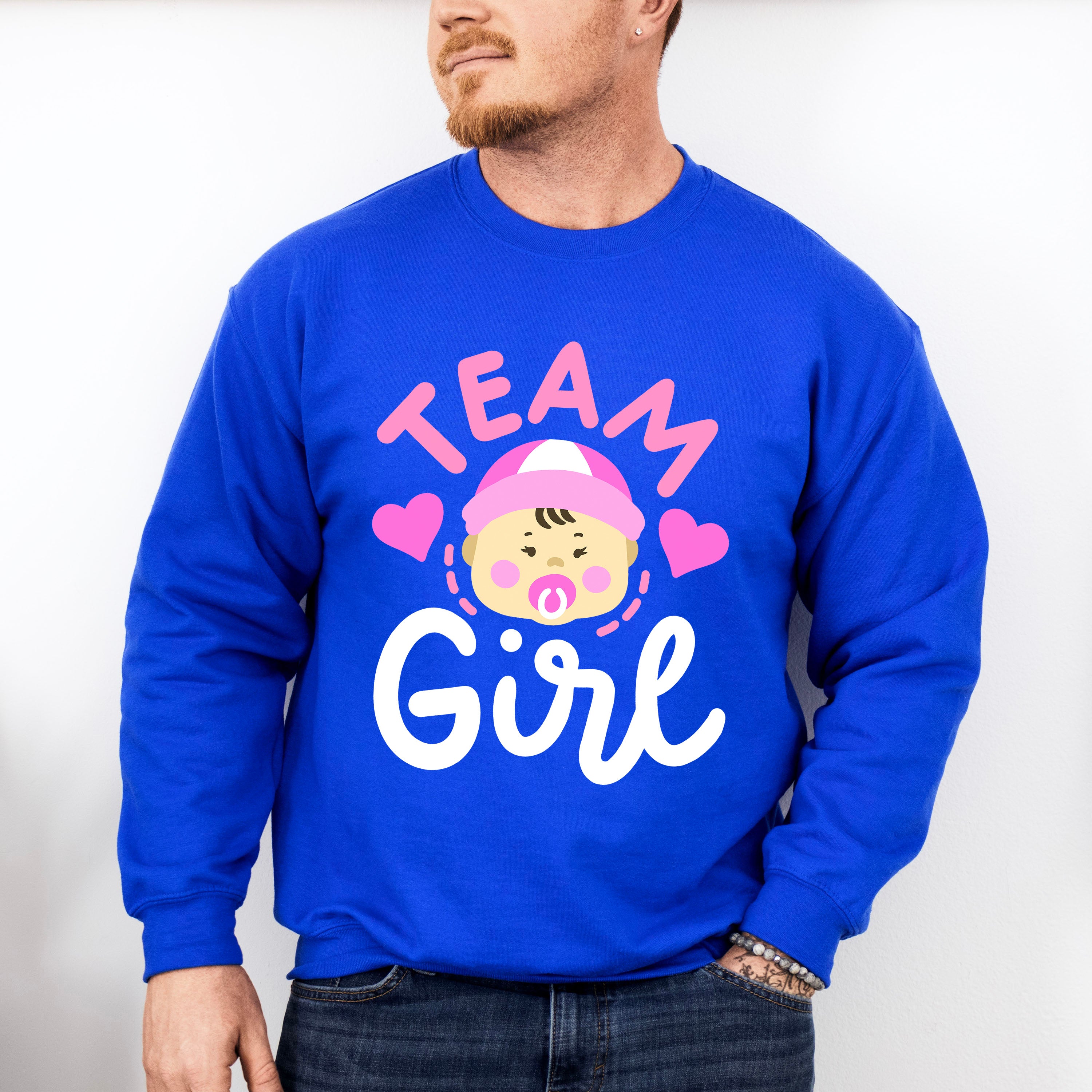 Team Girl - Gender Reveal Unisex Crewneck T-Shirt Sweatshirt Hoodie