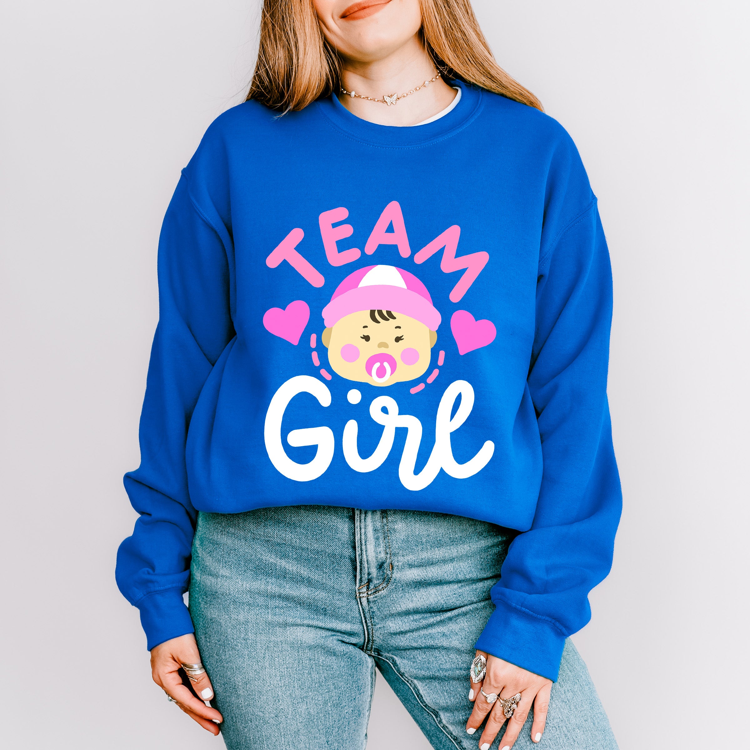 Team Girl - Gender Reveal Unisex Crewneck T-Shirt Sweatshirt Hoodie