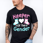 Keeper Of The Gender Socks - Gender Reveal Unisex Crewneck T-Shirt Sweatshirt Hoodie
