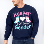 Keeper Of The Gender Socks - Gender Reveal Unisex Crewneck T-Shirt Sweatshirt Hoodie