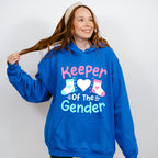 Keeper Of The Gender Socks - Gender Reveal Unisex Crewneck T-Shirt Sweatshirt Hoodie