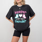 Keeper Of The Gender Socks - Gender Reveal Unisex Crewneck T-Shirt Sweatshirt Hoodie