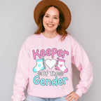 Keeper Of The Gender Socks - Gender Reveal Unisex Crewneck T-Shirt Sweatshirt Hoodie