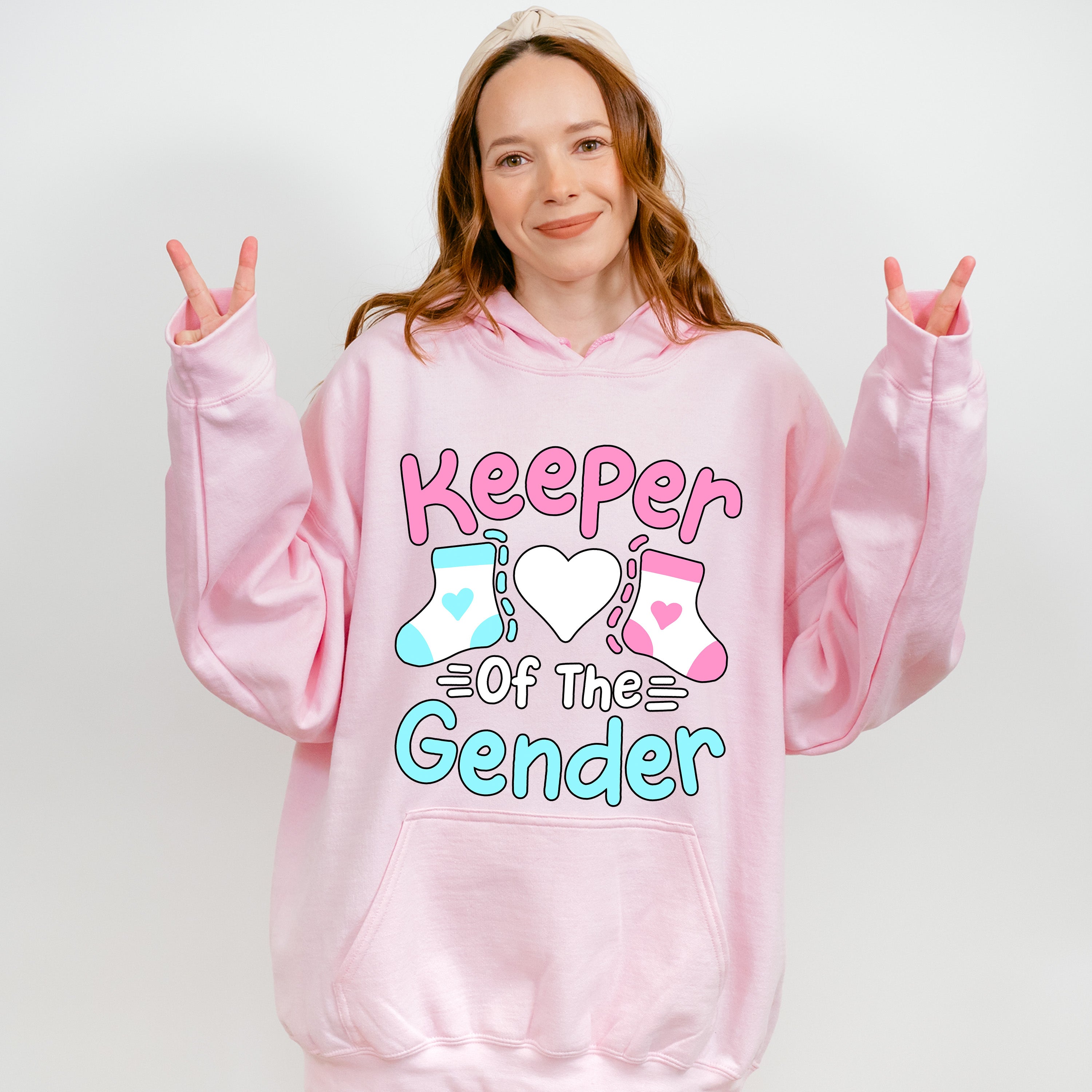 Keeper Of The Gender Socks - Gender Reveal Unisex Crewneck T-Shirt Sweatshirt Hoodie
