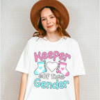 Keeper Of The Gender Socks - Gender Reveal Unisex Crewneck T-Shirt Sweatshirt Hoodie