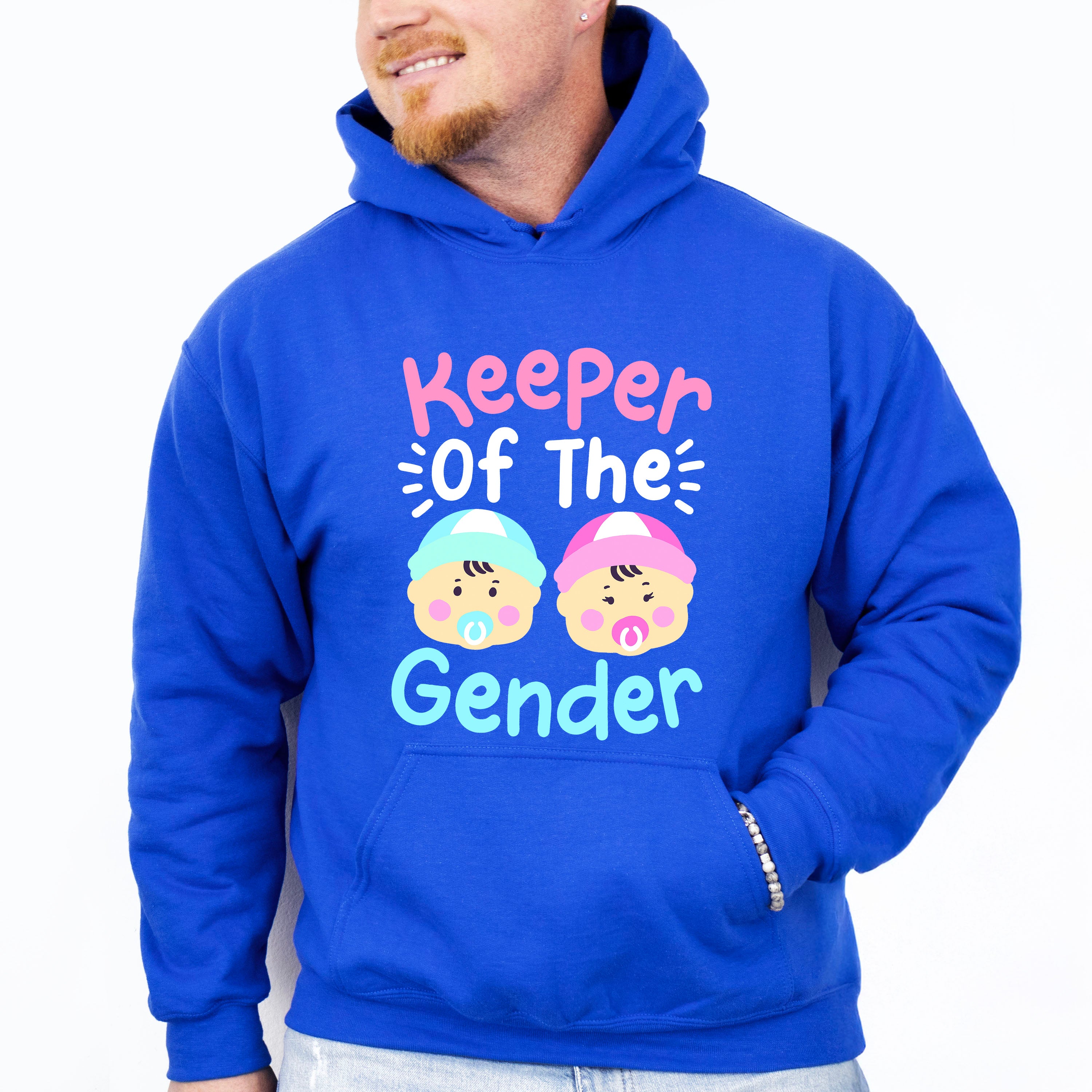 Keeper Of The Gender Baby - Gender Reveal Unisex Crewneck T-Shirt Sweatshirt Hoodie