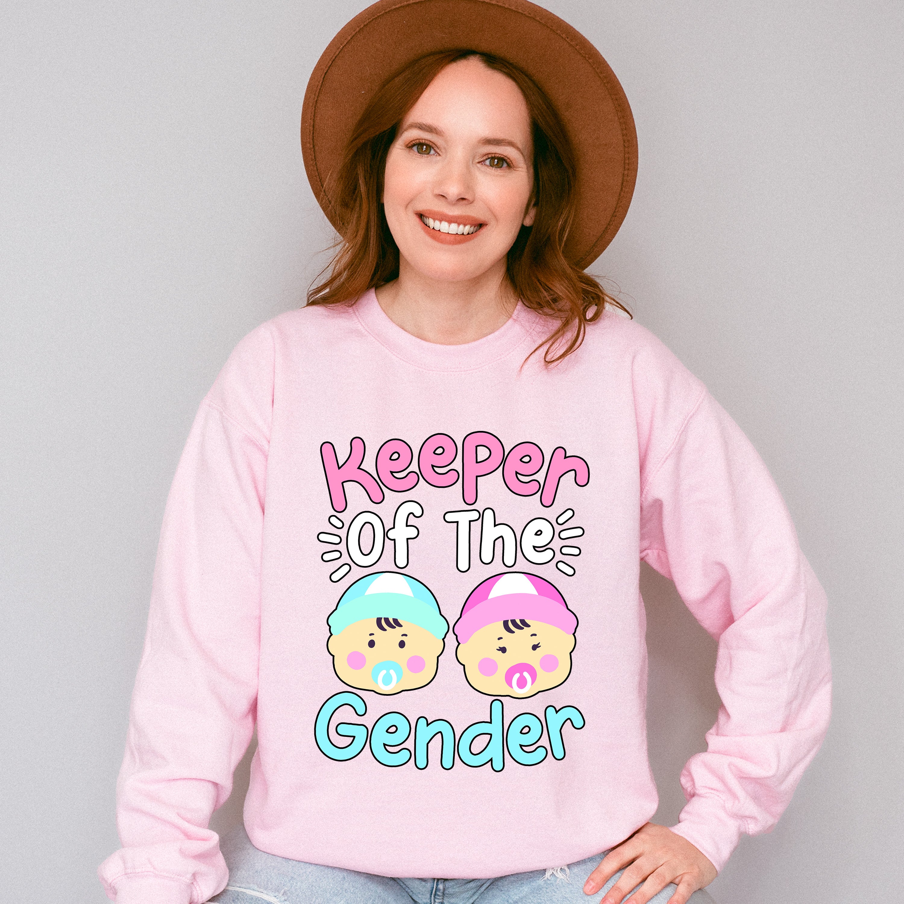 Keeper Of The Gender Baby - Gender Reveal Unisex Crewneck T-Shirt Sweatshirt Hoodie