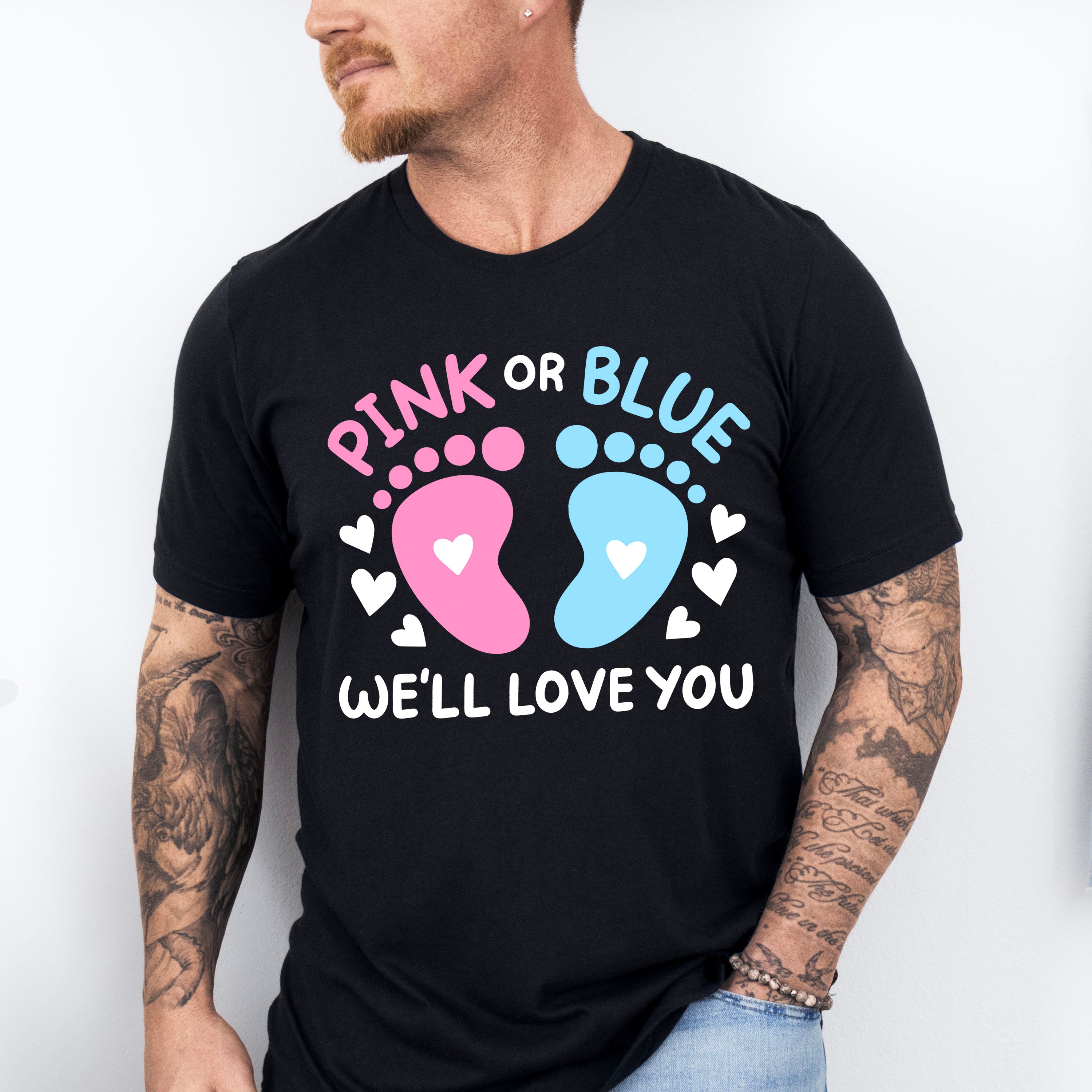 Pink Or Blue - Gender Reveal Unisex Crewneck T-Shirt Sweatshirt Hoodie