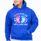 Pink Or Blue - Gender Reveal Unisex Crewneck T-Shirt Sweatshirt Hoodie