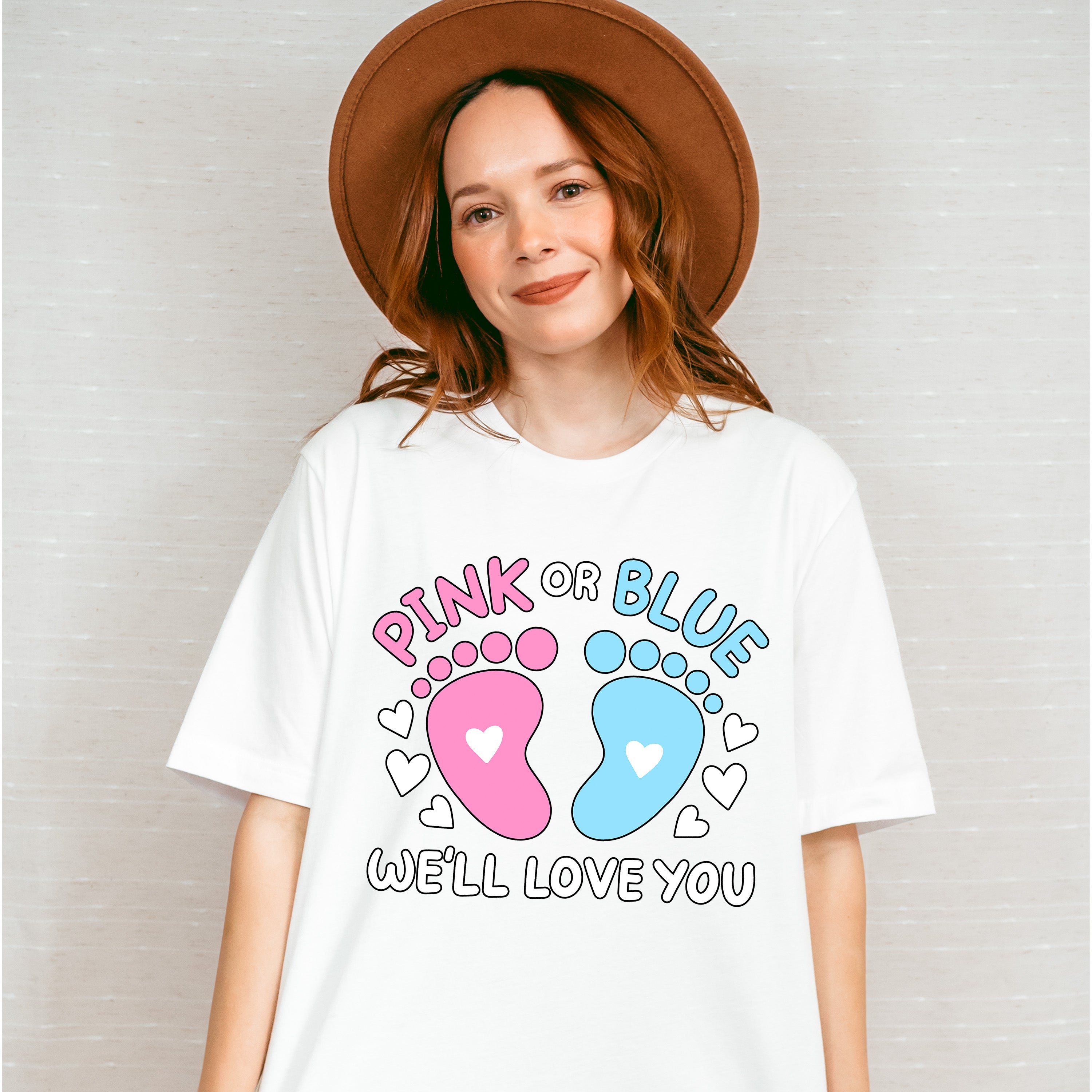 Pink Or Blue - Gender Reveal Unisex Crewneck T-Shirt Sweatshirt Hoodie