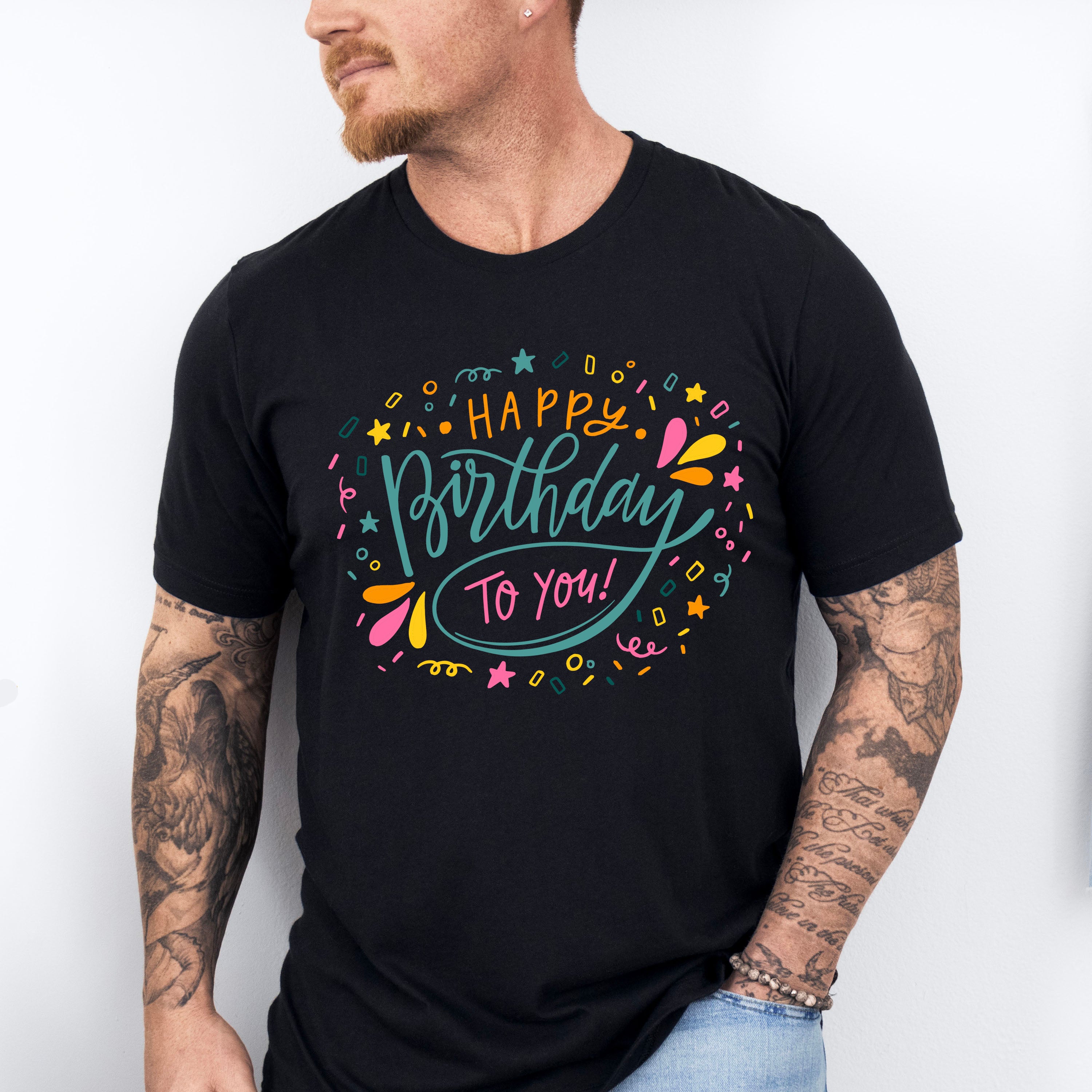 Happy Birthday To You Blue Design - Birthday Unisex Crewneck T-Shirt Sweatshirt Hoodie