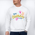 Happy Birthday To You Yellow Design - Birthday Unisex Crewneck T-Shirt Sweatshirt Hoodie