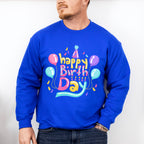 Happy Birthday Colorful Design - Birthday Unisex Crewneck T-Shirt Sweatshirt Hoodie