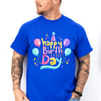 Happy Birthday Colorful Design - Birthday Unisex Crewneck T-Shirt Sweatshirt Hoodie