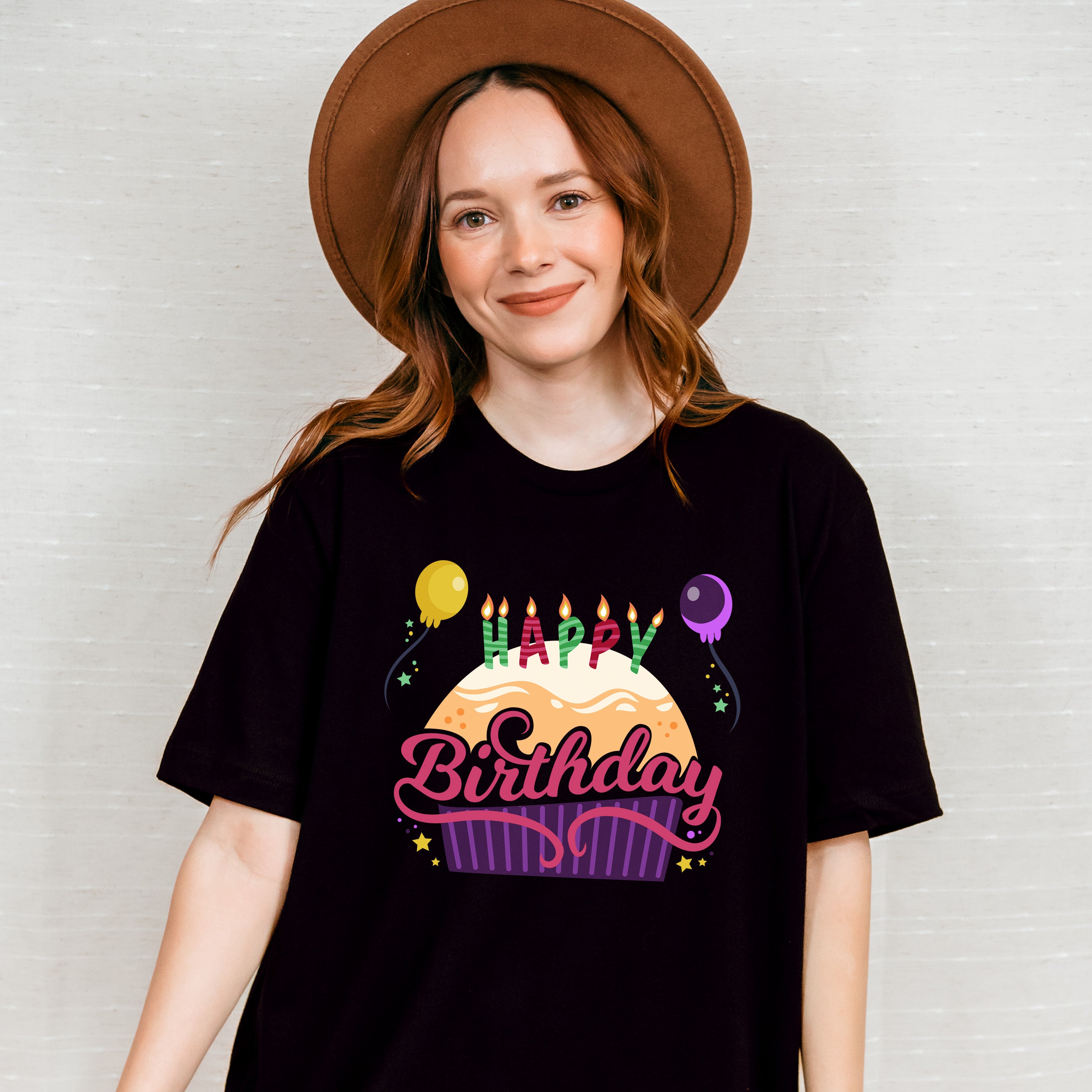 Happy Birthday Cake Design - Birthday Unisex Crewneck T-Shirt Sweatshirt Hoodie
