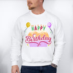 Happy Birthday Cake Design - Birthday Unisex Crewneck T-Shirt Sweatshirt Hoodie