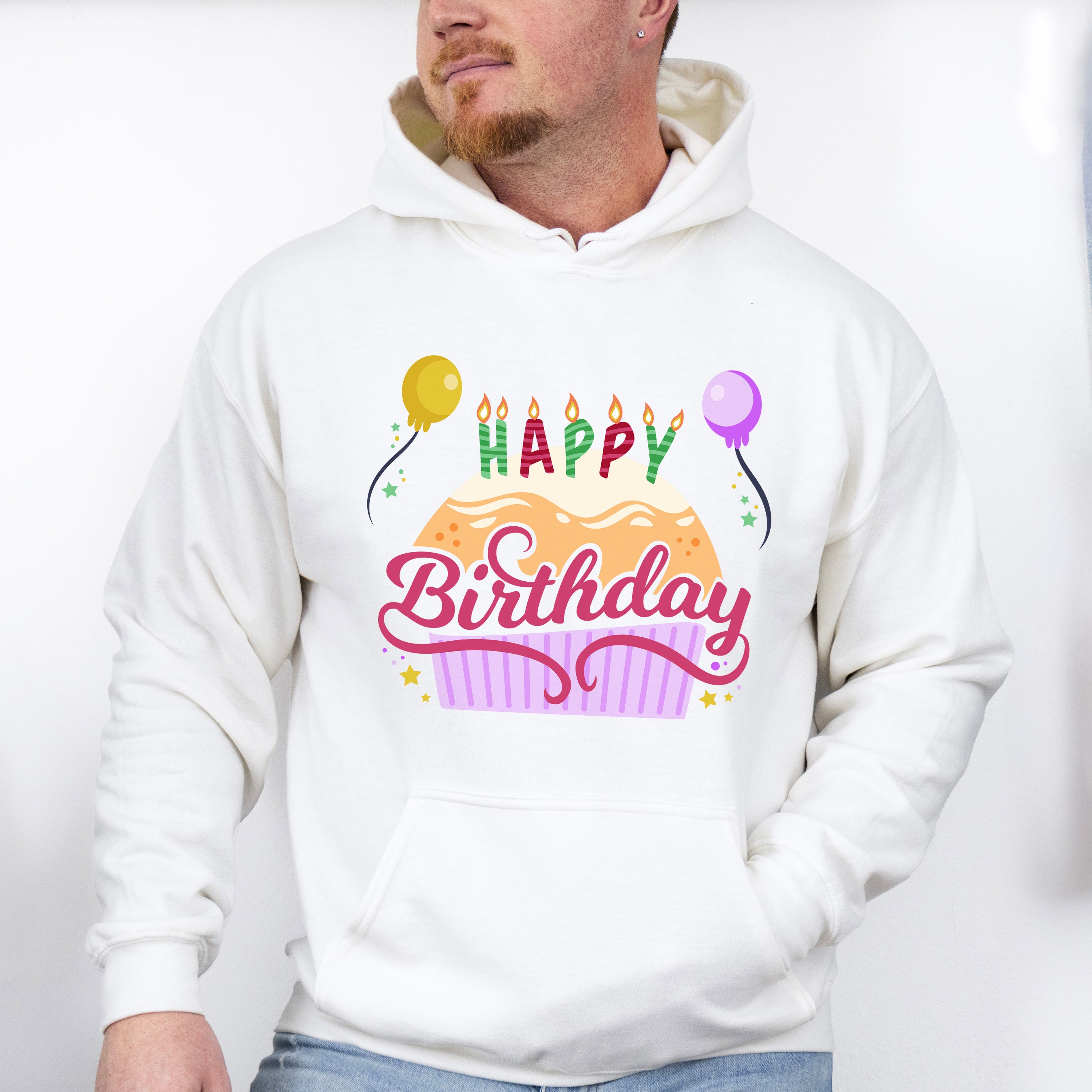 Happy Birthday Cake Design - Birthday Unisex Crewneck T-Shirt Sweatshirt Hoodie