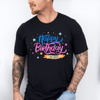 Happy Birthday To You Blue Pink - Birthday Unisex Crewneck T-Shirt Sweatshirt Hoodie