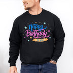 Happy Birthday To You Blue Pink - Birthday Unisex Crewneck T-Shirt Sweatshirt Hoodie
