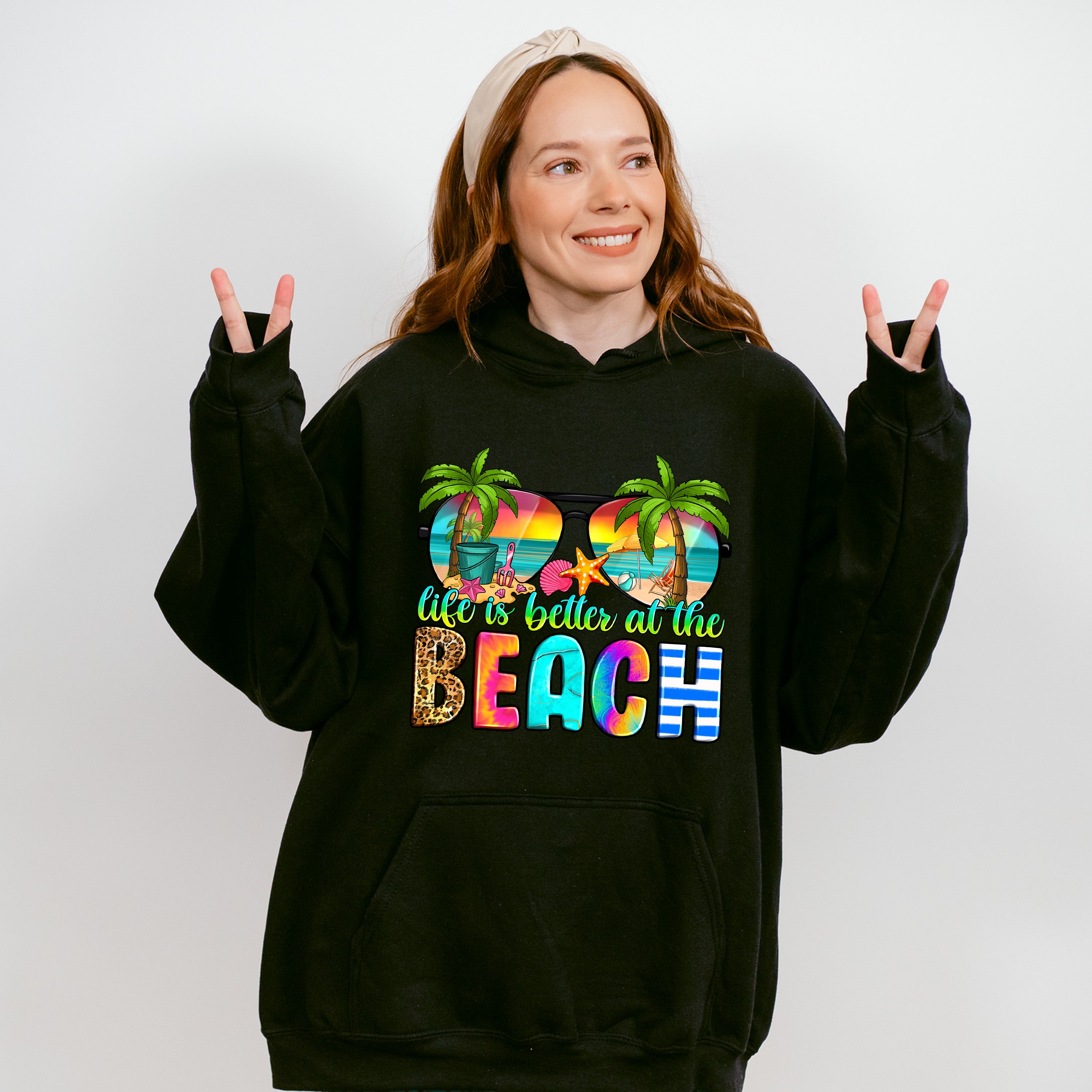 Life Is Better At The Beach - Summer Theme Unisex Crewneck T-Shirt Sweatshirt Hoodie