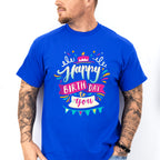 Happy Birthday To You Blue Pink - Birthday Unisex Crewneck T-Shirt Sweatshirt Hoodie