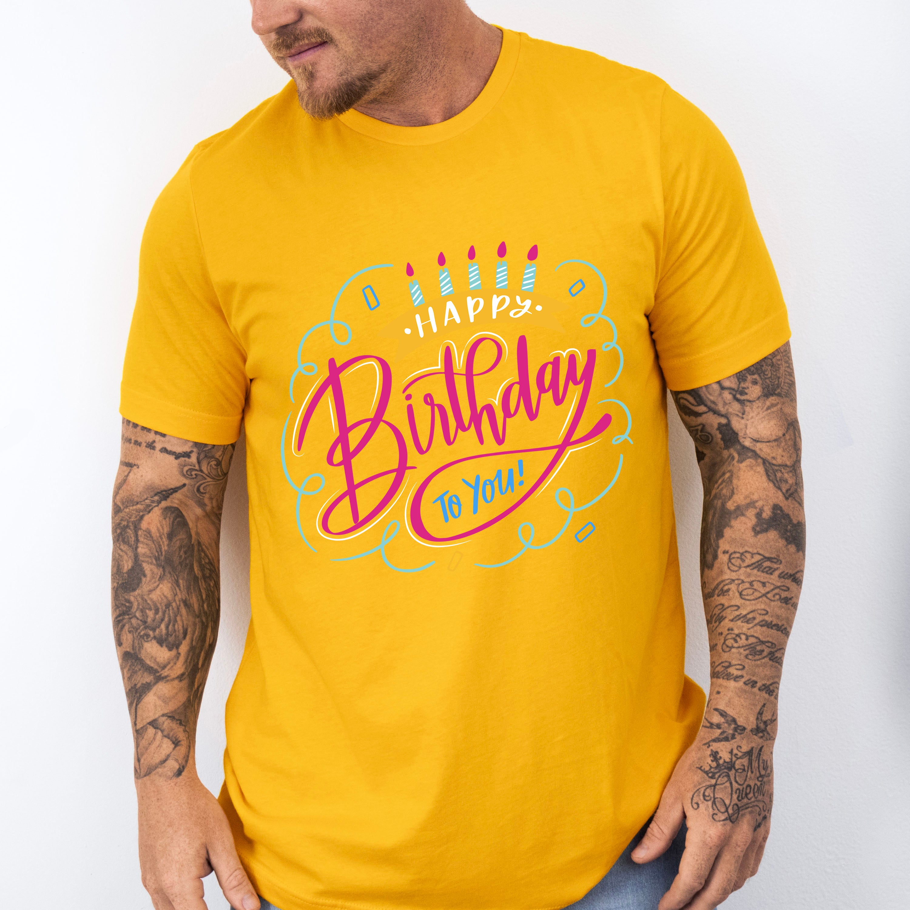 Happy Birthday To You Design - Birthday Unisex Crewneck T-Shirt Sweatshirt Hoodie