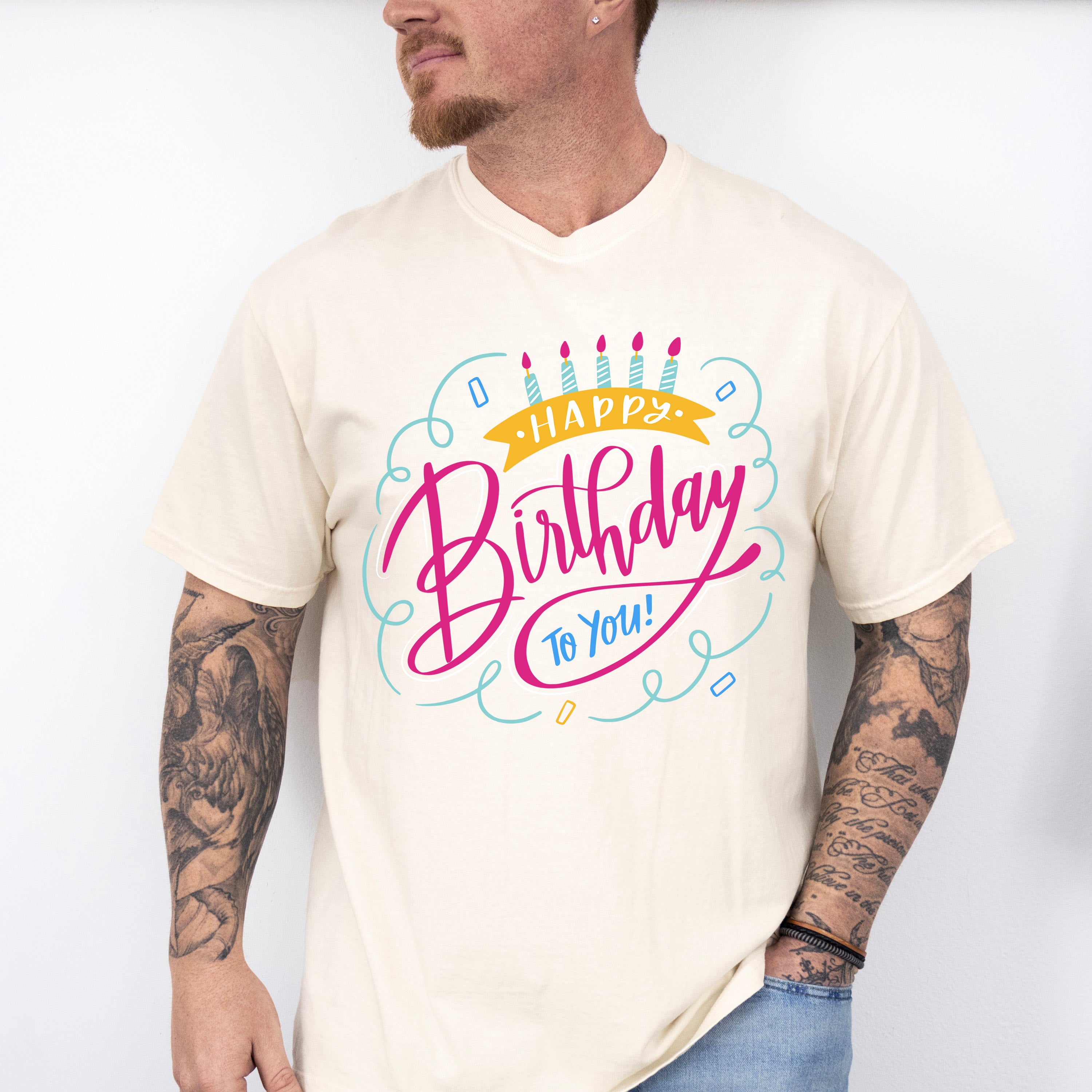 Happy Birthday To You Design - Birthday Unisex Crewneck T-Shirt Sweatshirt Hoodie