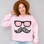 Happy Birthday Mustache Glasses - Birthday Unisex Crewneck T-Shirt Sweatshirt Hoodie
