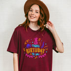 Happy Birthday Colourful Design - Birthday Unisex Crewneck T-Shirt Sweatshirt Hoodie