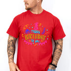 Happy Birthday Colourful Design - Birthday Unisex Crewneck T-Shirt Sweatshirt Hoodie