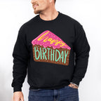 Happy Birthday Cake Slice - Birthday Unisex Crewneck T-Shirt Sweatshirt Hoodie