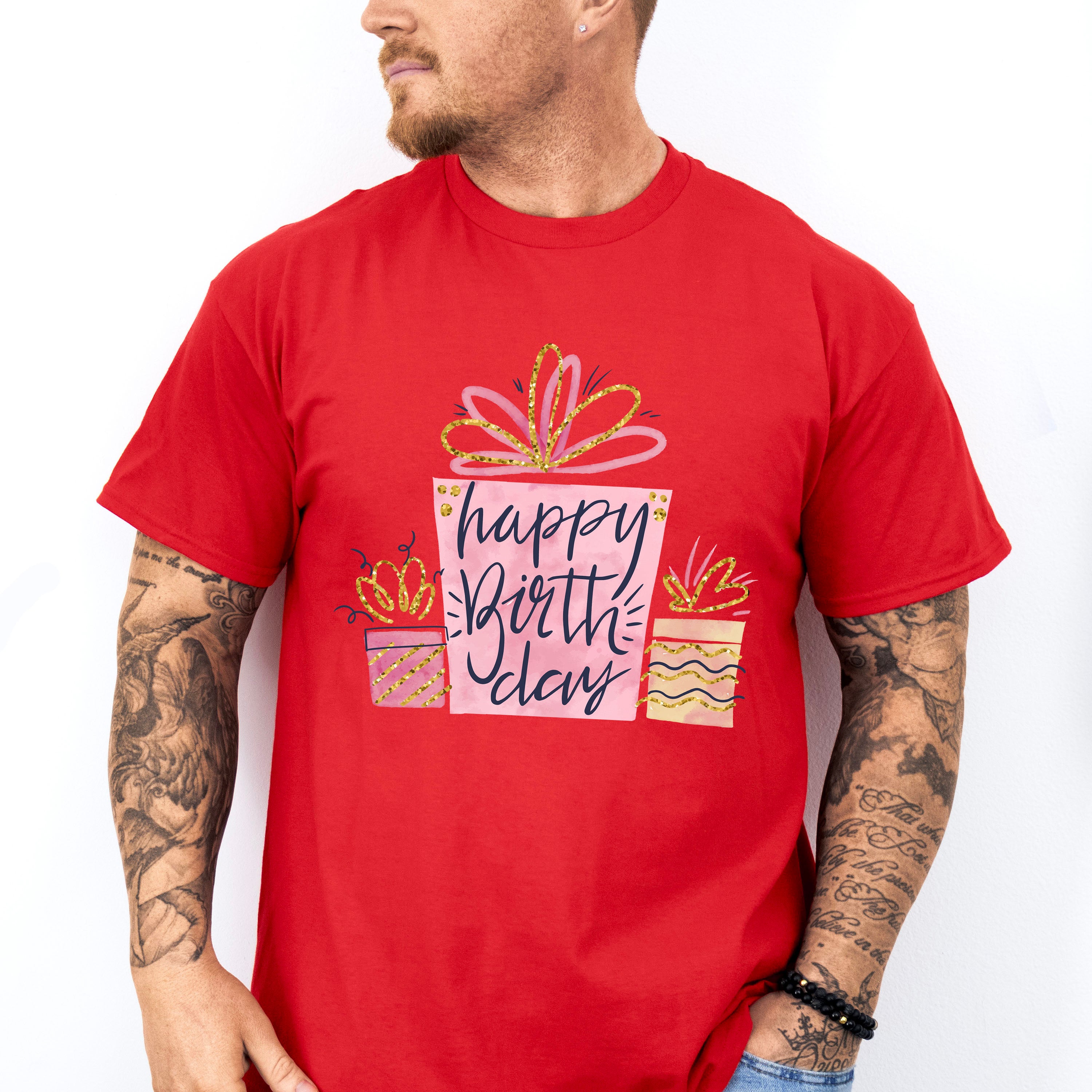 Happy Birthday Boxes - Birthday Unisex Crewneck T-Shirt Sweatshirt Hoodie