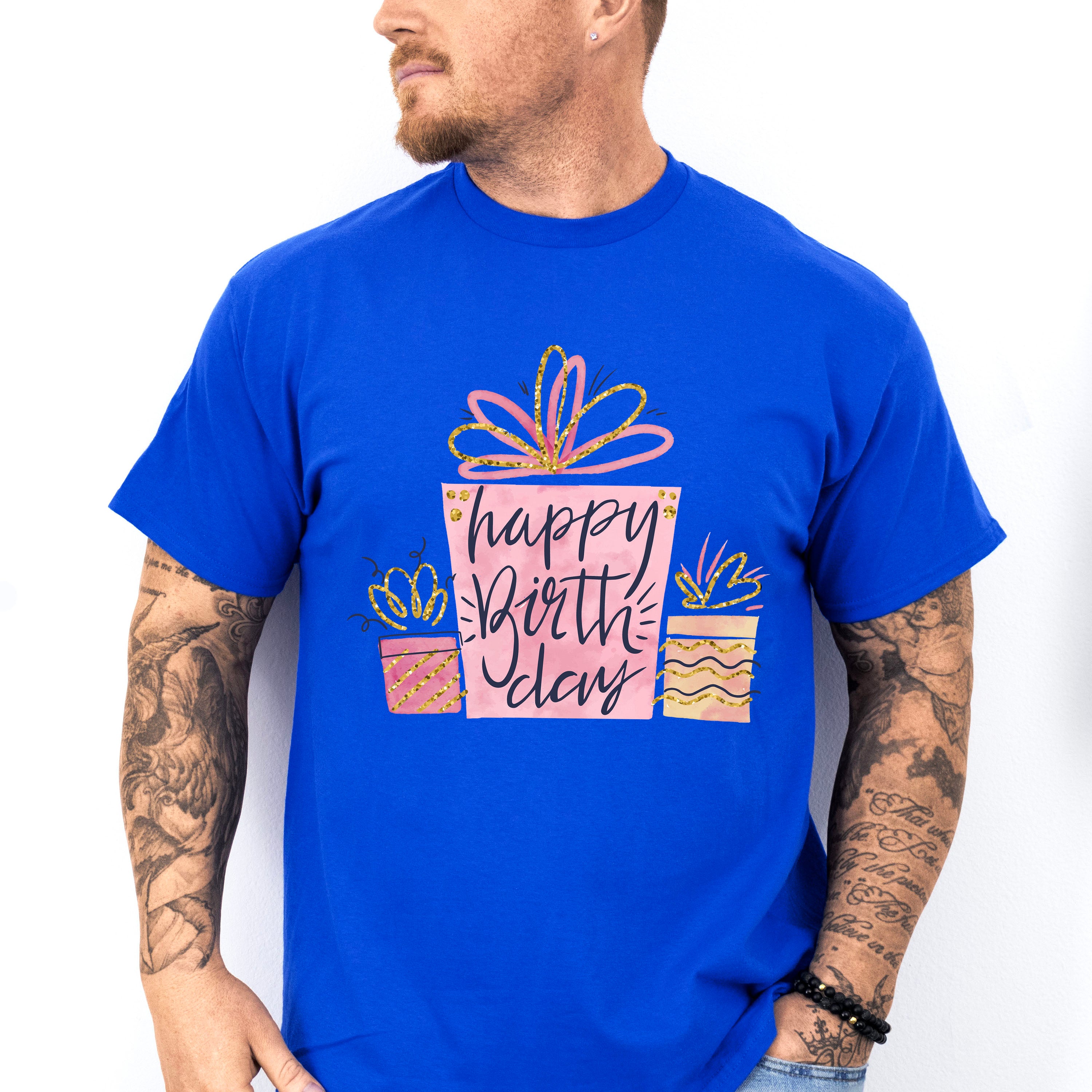 Happy Birthday Boxes - Birthday Unisex Crewneck T-Shirt Sweatshirt Hoodie