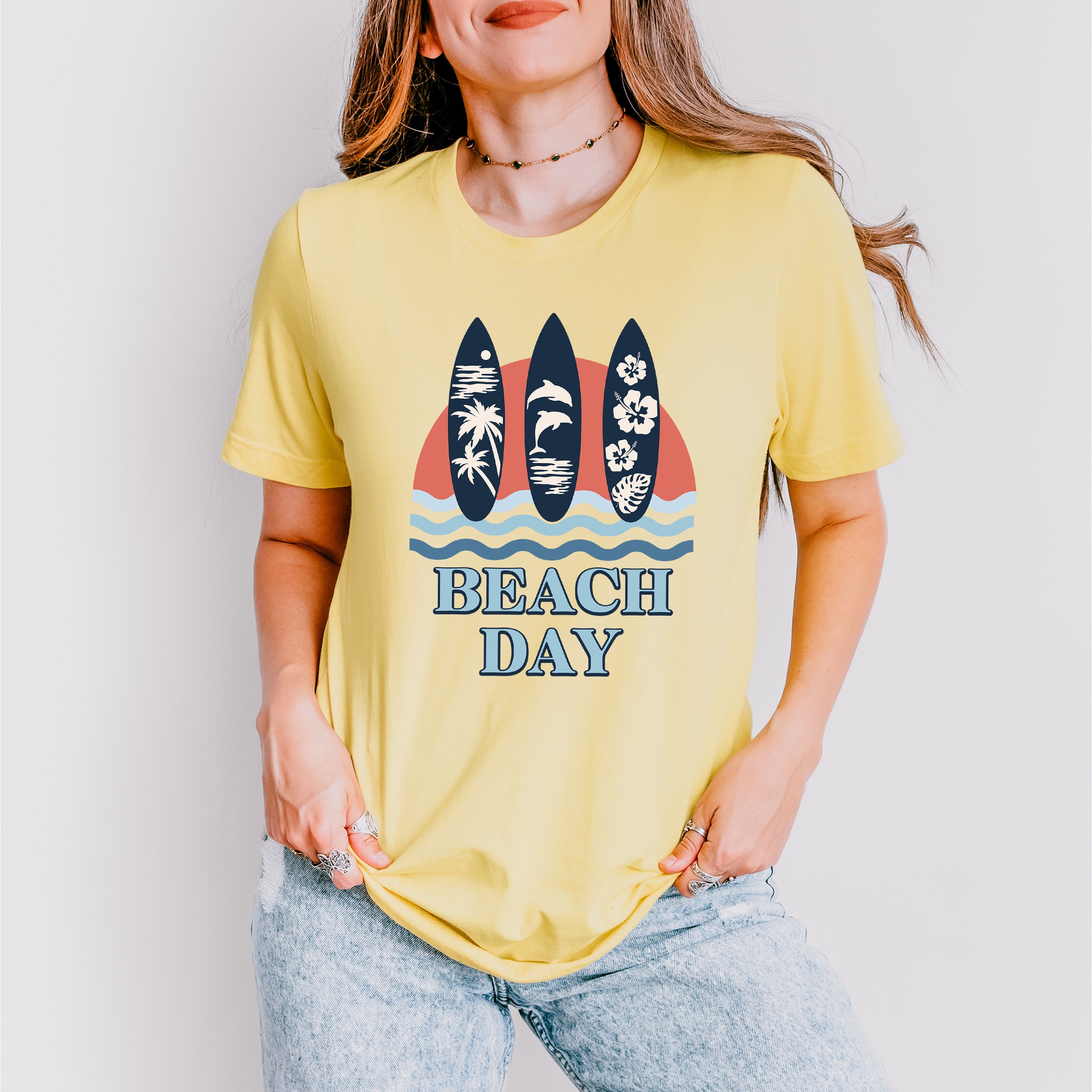 Beach Day - Summer Theme Unisex Crewneck T-Shirt Sweatshirt Hoodie
